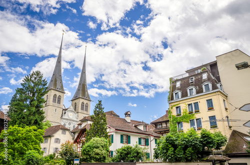 Hofkirche churc h in Lucerne, Switzerland