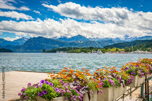 View of Lake Lucerne in summer season, Switzerland © Olena Zn