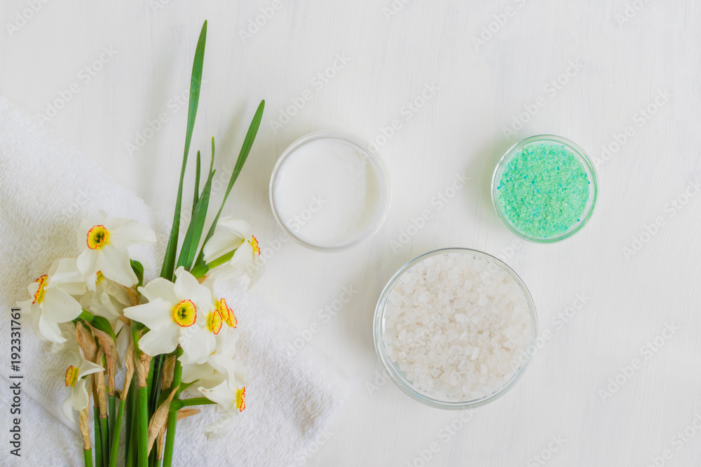 Body cream and bath salt