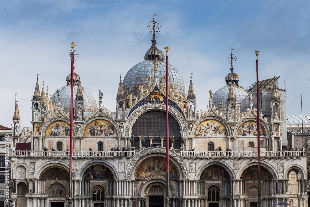 Great architecture of San Marco square in Venice.