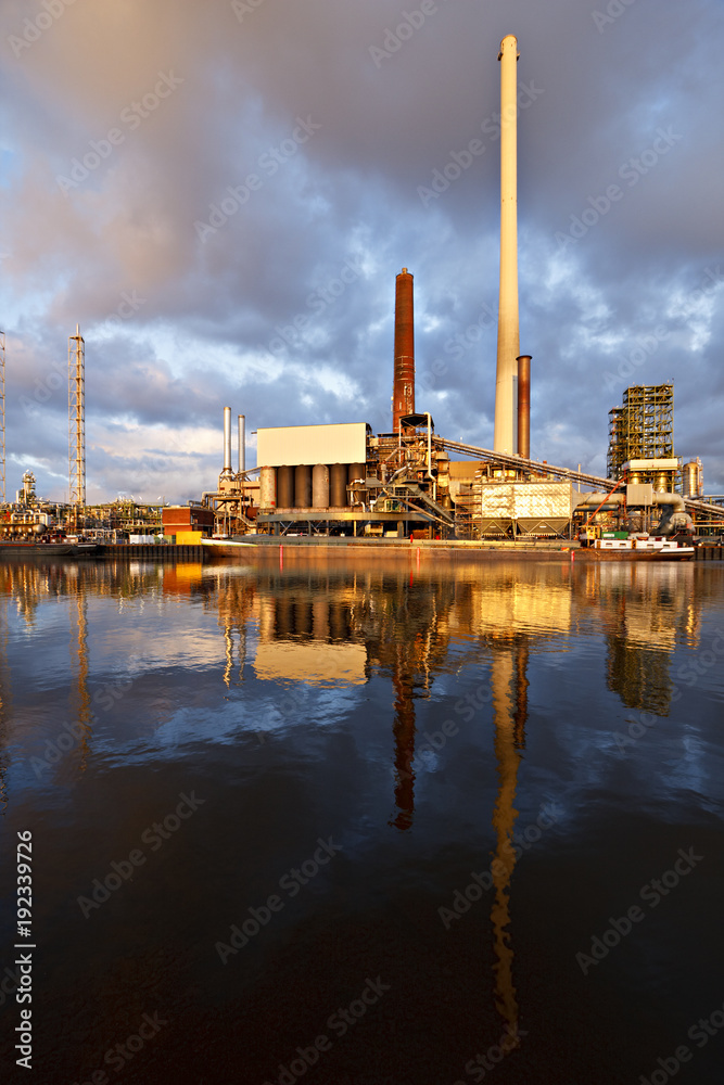 Refinery With Reflection