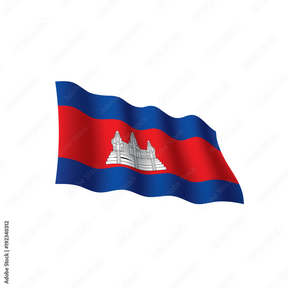 Cambodia flag, vector illustration Cambodia flag, vector illustration