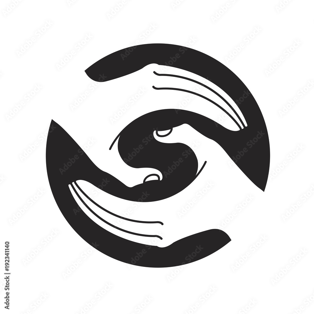 hands forming English alphabet letter s in circle vector illustration hands forming English alphabet letter s in circle vector illustration
