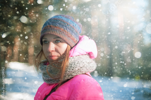 beautiful woman portrait in...