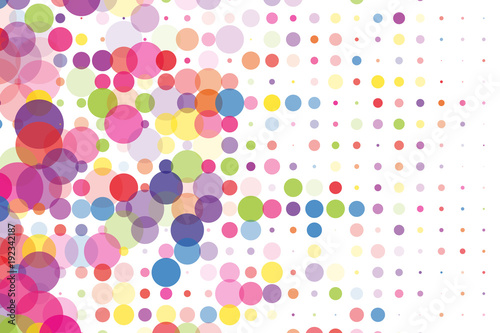 Festival pattern with color round glitter, confetti. Random, chaotic polka dot. Bright background for party 