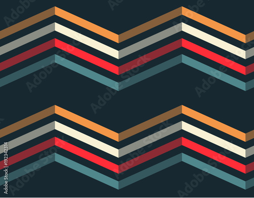 Color zigzag lines seamless pattern. For print, fashion design, wrapping, wallpaper