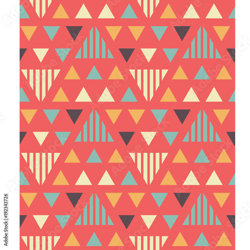 Irregular triangles seamless pattern. For print  fashion design  wrapping wallpaper