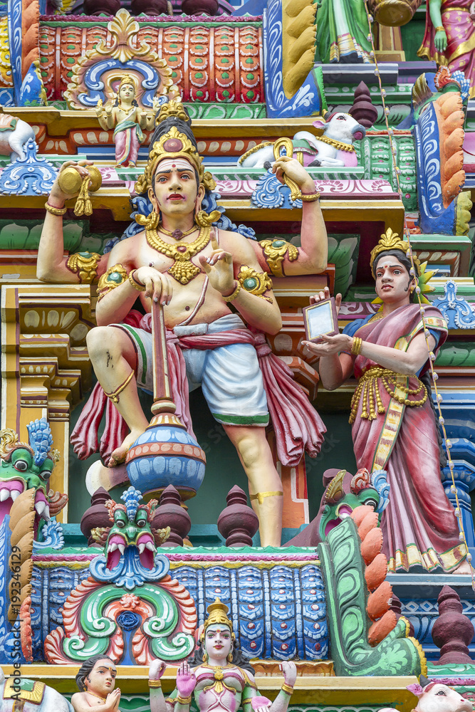 detail of Arulmigu Kapaleeswarar Temple, Chennai, Tamil Nadu, India