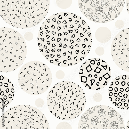 hand drawn marker and ink seamless patterns