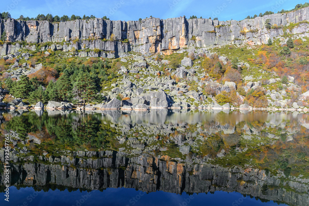 Laguna Negra, glacial lake in Soria, Spain