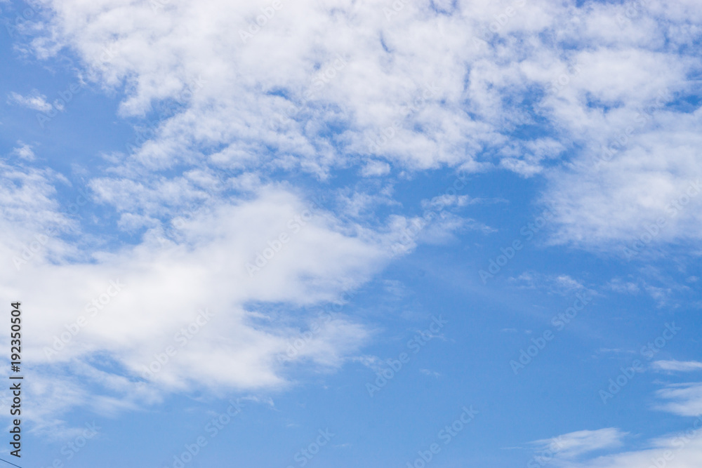 Fototapeta premium blue sky background with tiny clouds