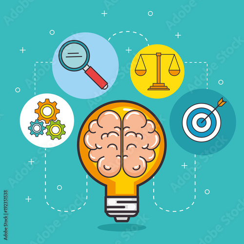 creative big idea set icons vector illustration design