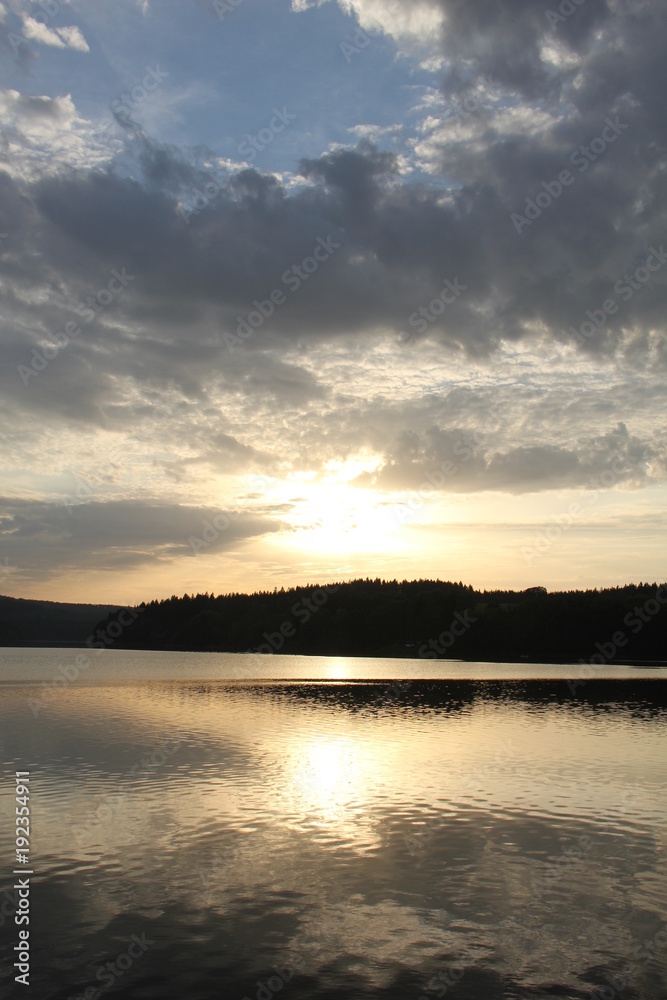 Sunset, Lipno dam, Czech Republic