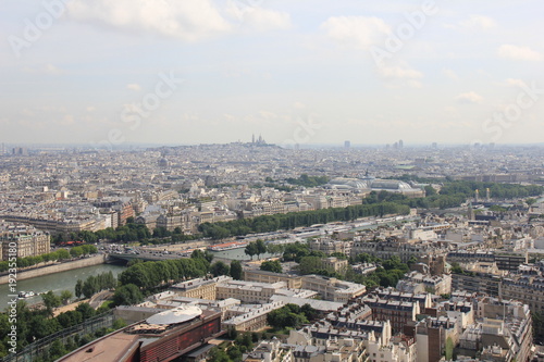 View from the Eiffel Tower. Paris, France