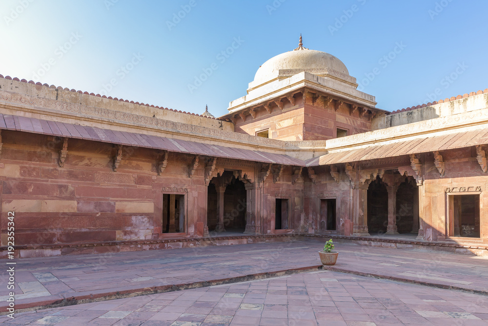 Fototapeta premium Jodha Bai's palace, Fatehpur Sikri, Uttar Pradesh, India