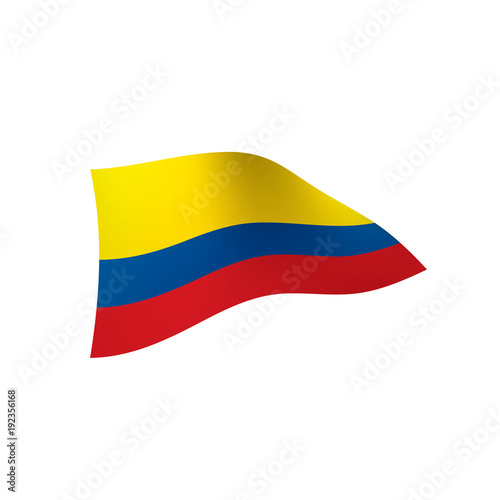 Colombia flag  vector illustration