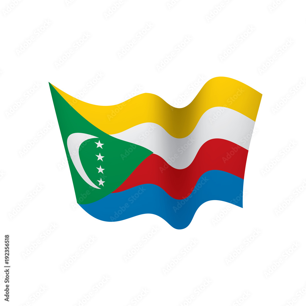Comoros flag, vector illustration Comoros flag, vector illustration