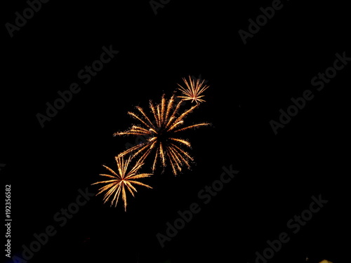 Firework  fireworks  - Light painting - New Year s Eve