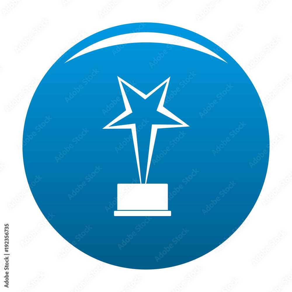 Star award icon vector blue circle isolated on white background Star award icon vector blue circle isolated on white background