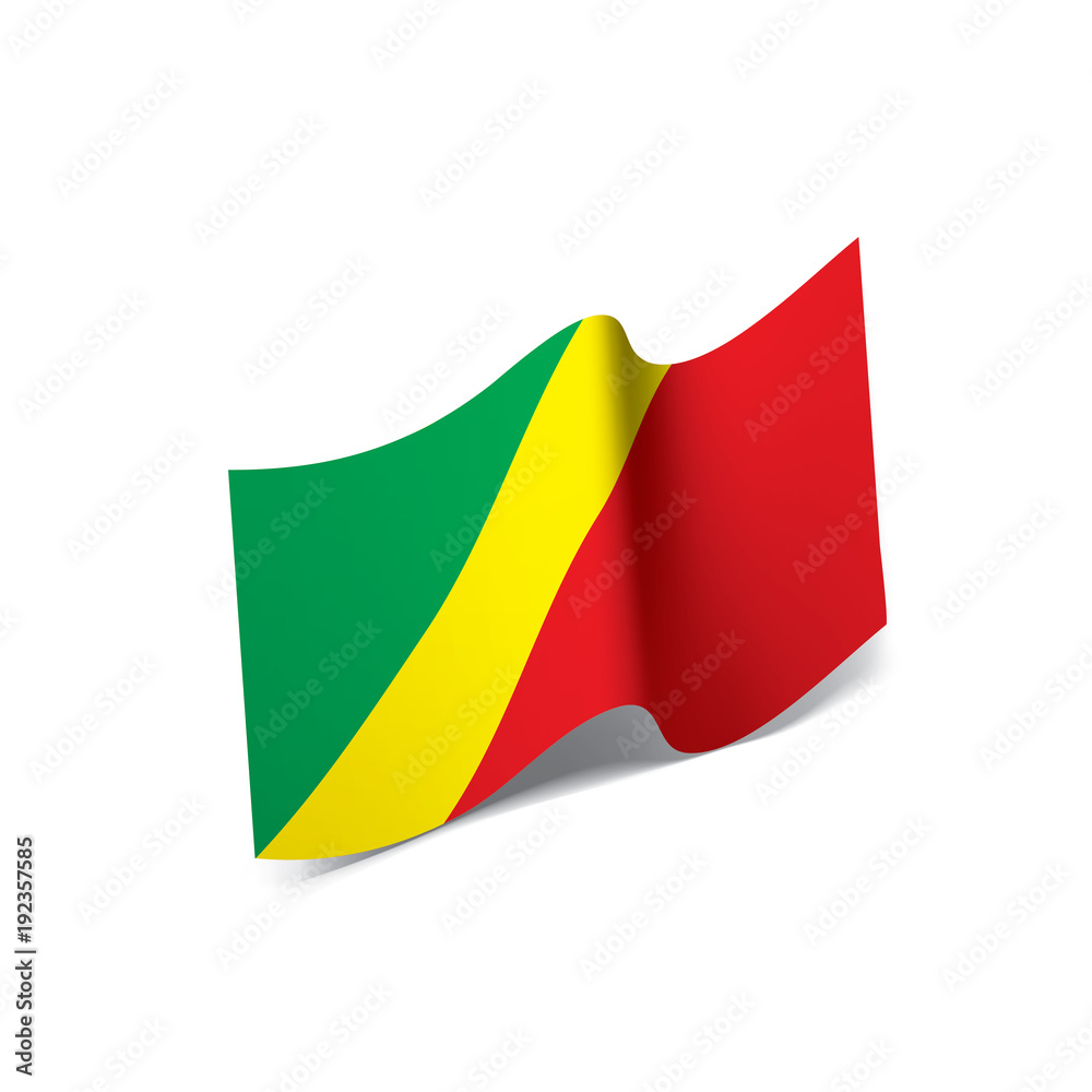 Congo flag, vector illustration Congo flag, vector illustration