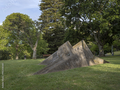 Ponsonby Auckland New Zealand Park with statues photo