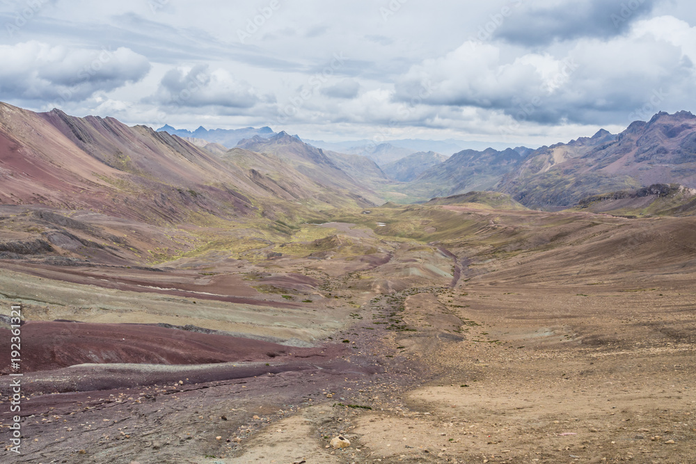 Valley landscape in the Andes, Peru