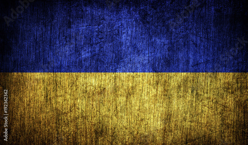 Fotografia flag of Ukrainia