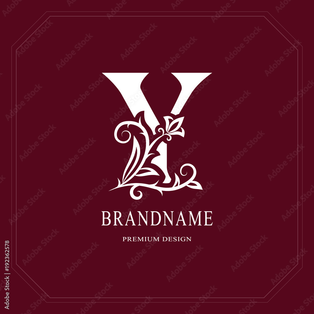 Elegant Capital letter Y. Graceful floral style. Calligraphic beautiful logo. Vintage drawn emblem for book design, brand name, business card, Restaurant, Boutique, Hotel, Cafe. Vector illustration Elegant Capital letter Y. Graceful floral style. Calligraphic beautiful logo. Vintage drawn emblem for book design, brand name, business card, Restaurant, Boutique, Hotel, Cafe. Vector illustration
