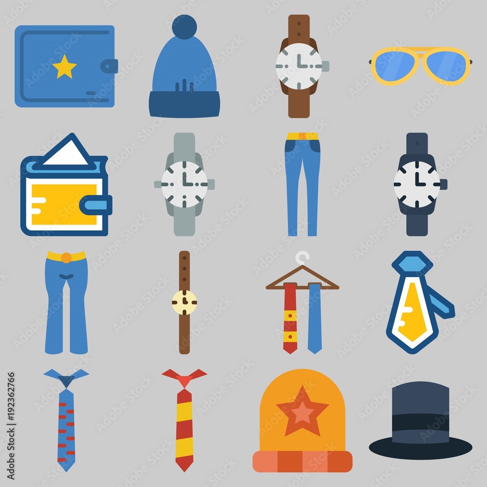 Fototapeta premium icons set about Man Accessories . [keywordRandom:3]