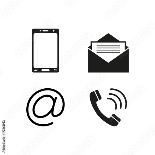 Contacts telephone icons photo