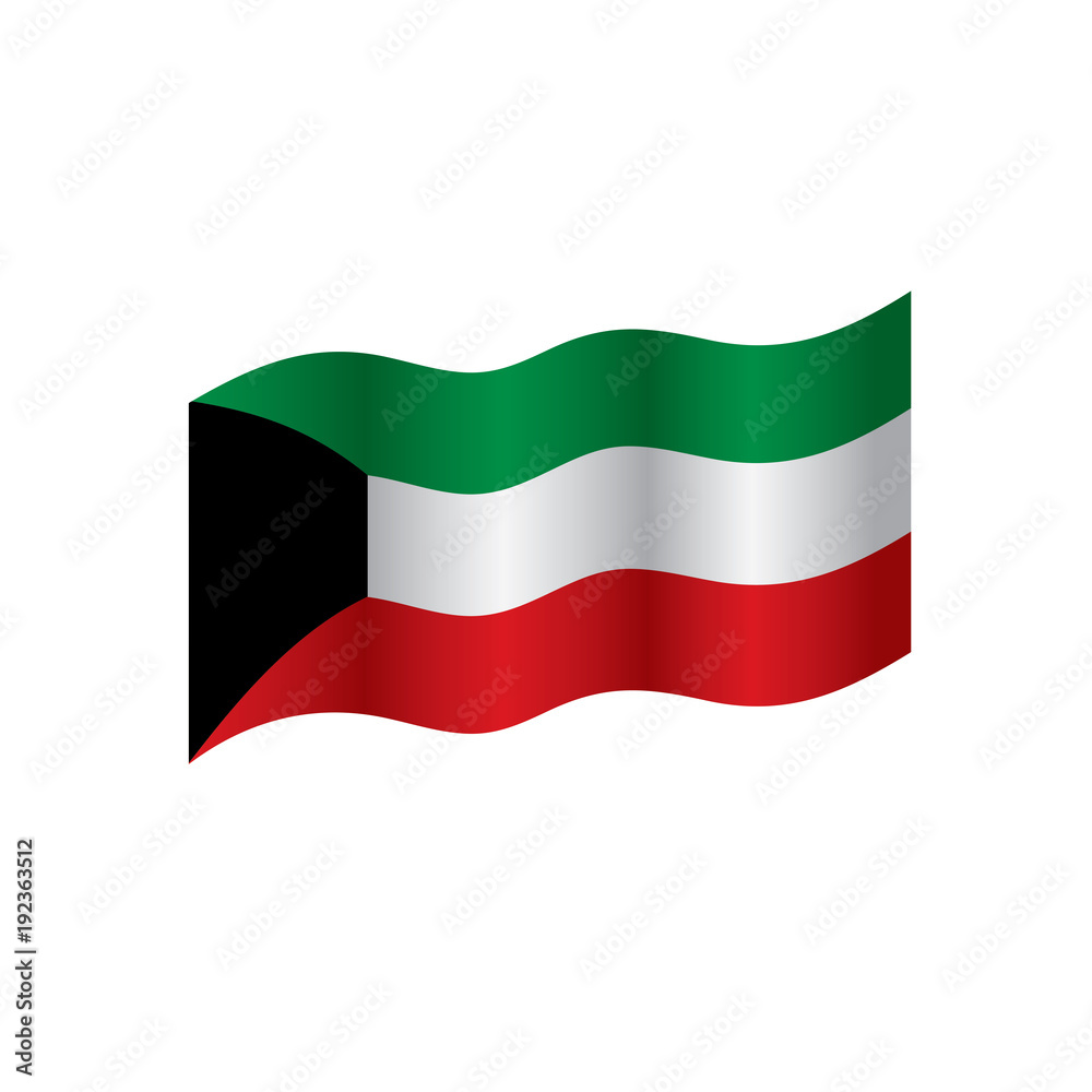 Kuwait flag, vector illustration Kuwait flag, vector illustration