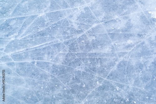 Scratched ice surface