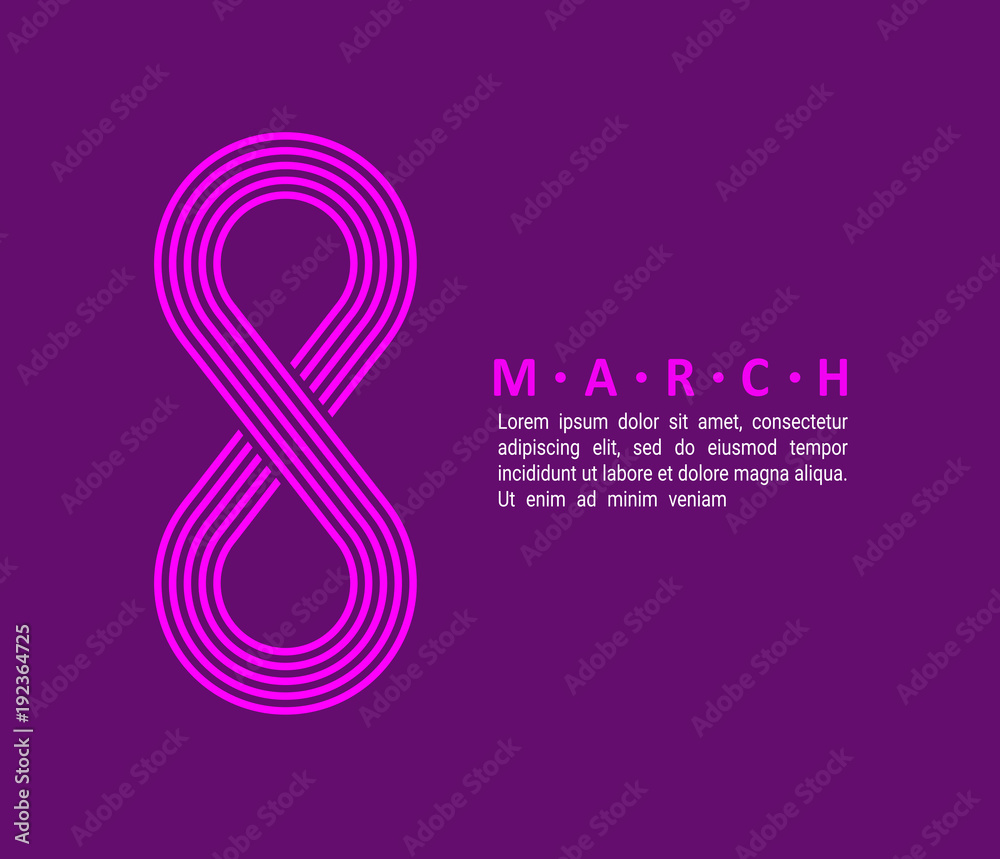 Fototapeta premium International women's day poster 01