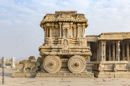 Garuda stone chariot,  Hampi, Karnataka, India