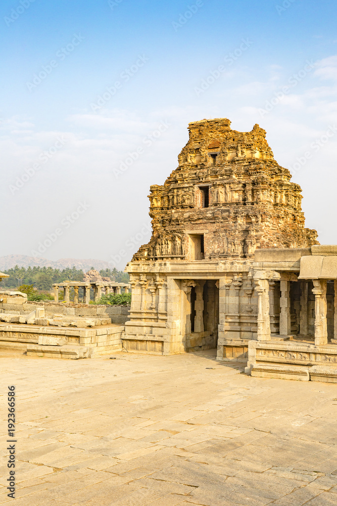 Vitthala temple gopuram, Hampi, Karnataka, India