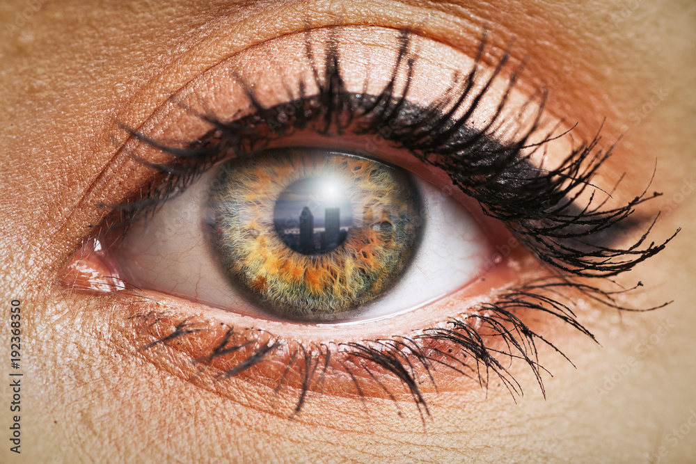 Naklejka premium Eye close up