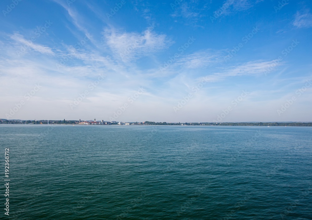 Obraz premium Landscape of the Lake Constance in Switzerland in summer