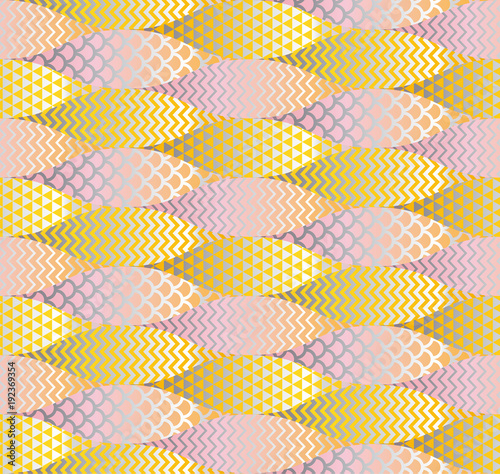 Fish scale abstract geometr...