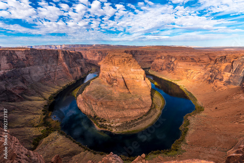 Puffy Clouds at Horseshoe Bend