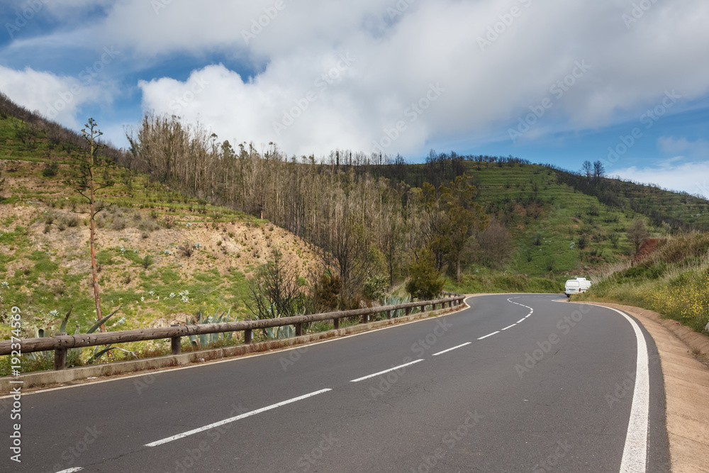 El Teide mountain and Orotava valley, Tenerife island, Canary, Spain El Teide mountain and Orotava valley, Tenerife island, Canary, Spain