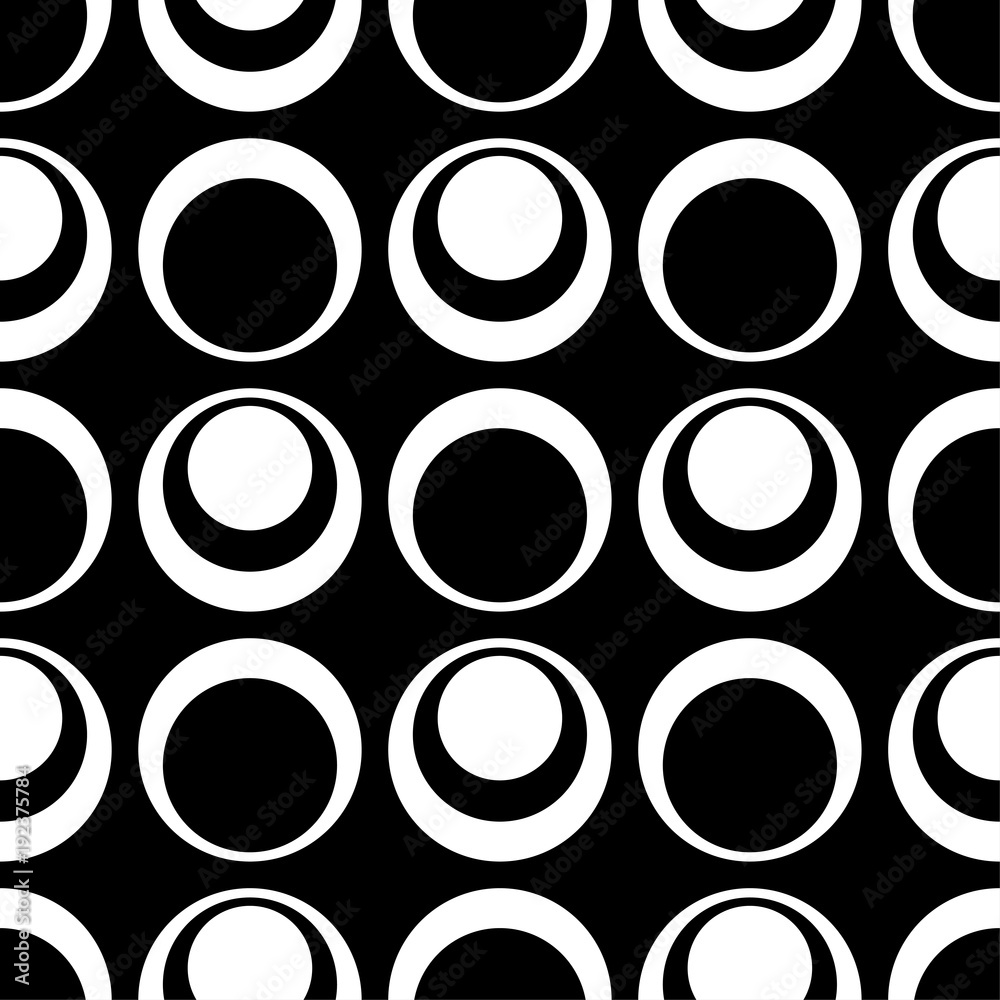 Black and white geometric ornament. Seamless pattern Black and white geometric ornament. Seamless pattern