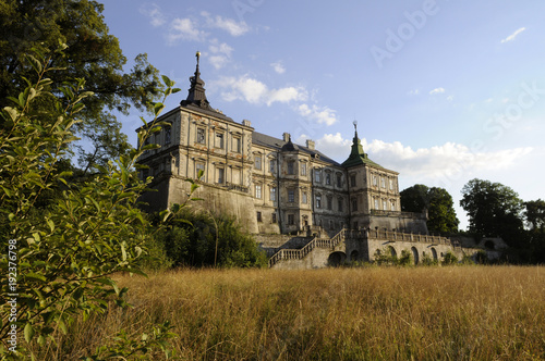 Pidhirtsi Castle, Lviv region, Ukraine. Pidhirtsi Castle the renaissance palace 17th century in western Ukraine. photo