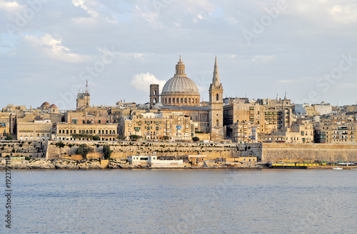 Colorful Valleta Malta Europe during vacations, old center of Valletta Malta