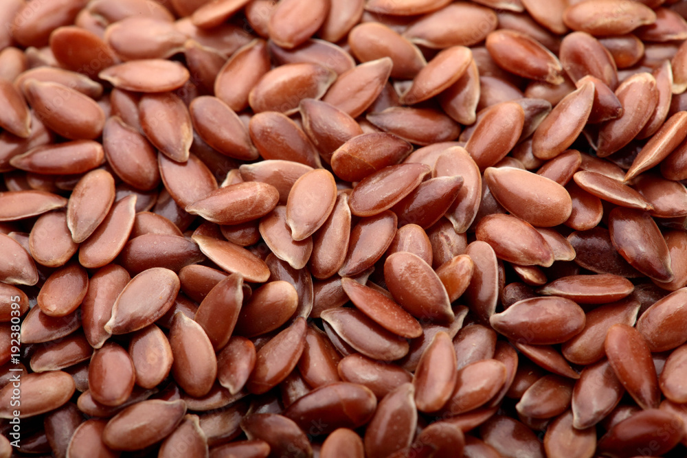Linen. Flax seeds close-up. Background.Texture.Full depth focus Linen. Flax seeds close-up. Background.Texture.Full depth focus