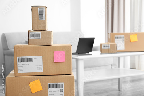 Parcels ready for shipment ...