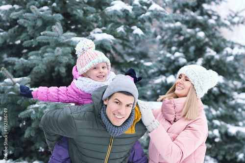 Portrait of happy family in...