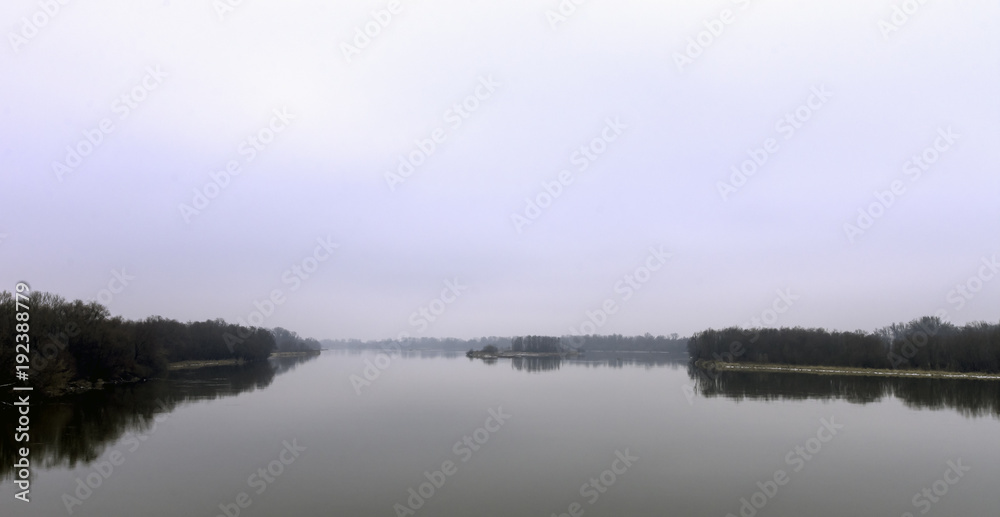 Vistula River in winter - Nowy Dwor Mazowiecki, Poland Vistula River in winter - Nowy Dwor Mazowiecki, Poland
