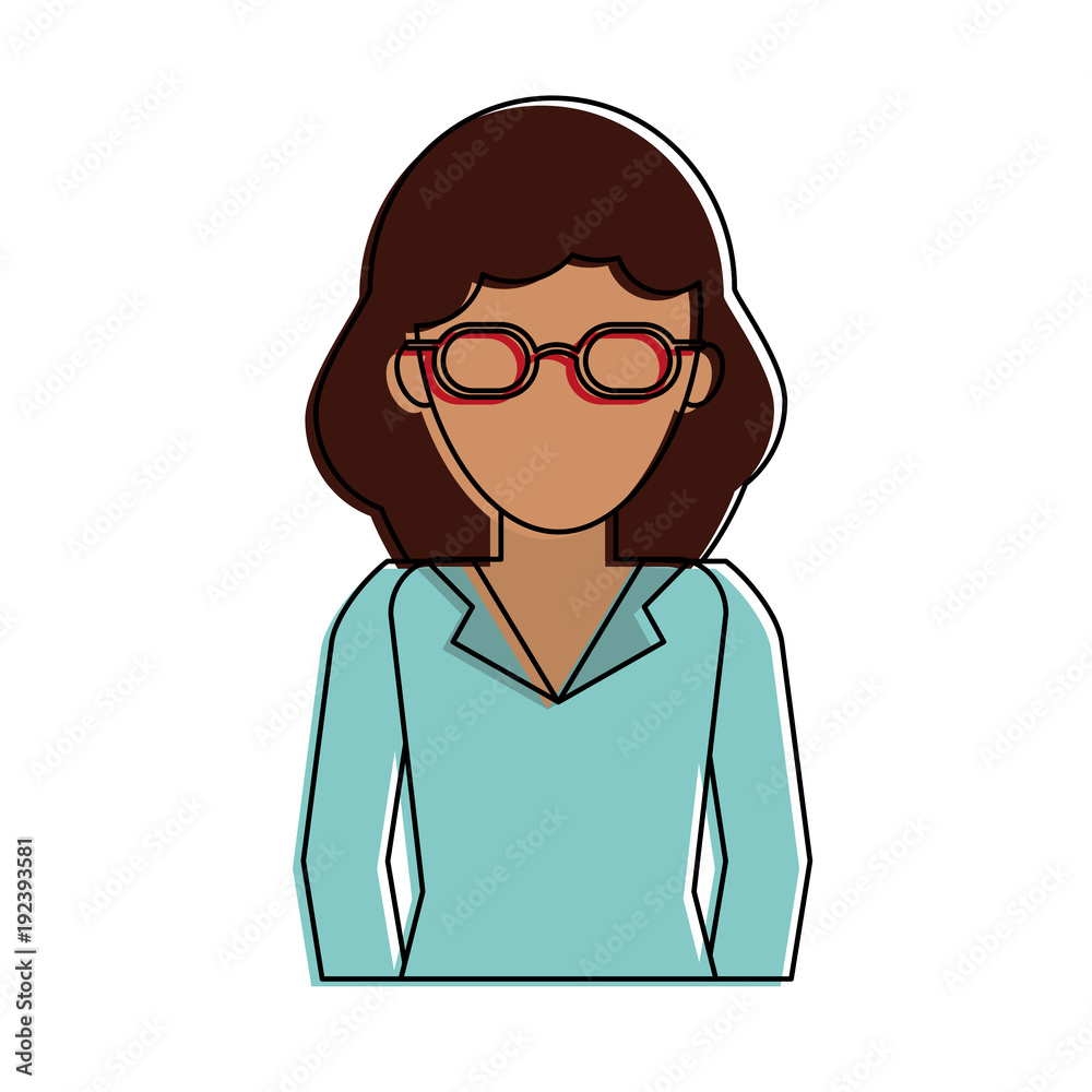 Woman faceless profile icon vector illustration graphic design Woman faceless profile icon vector illustration graphic design