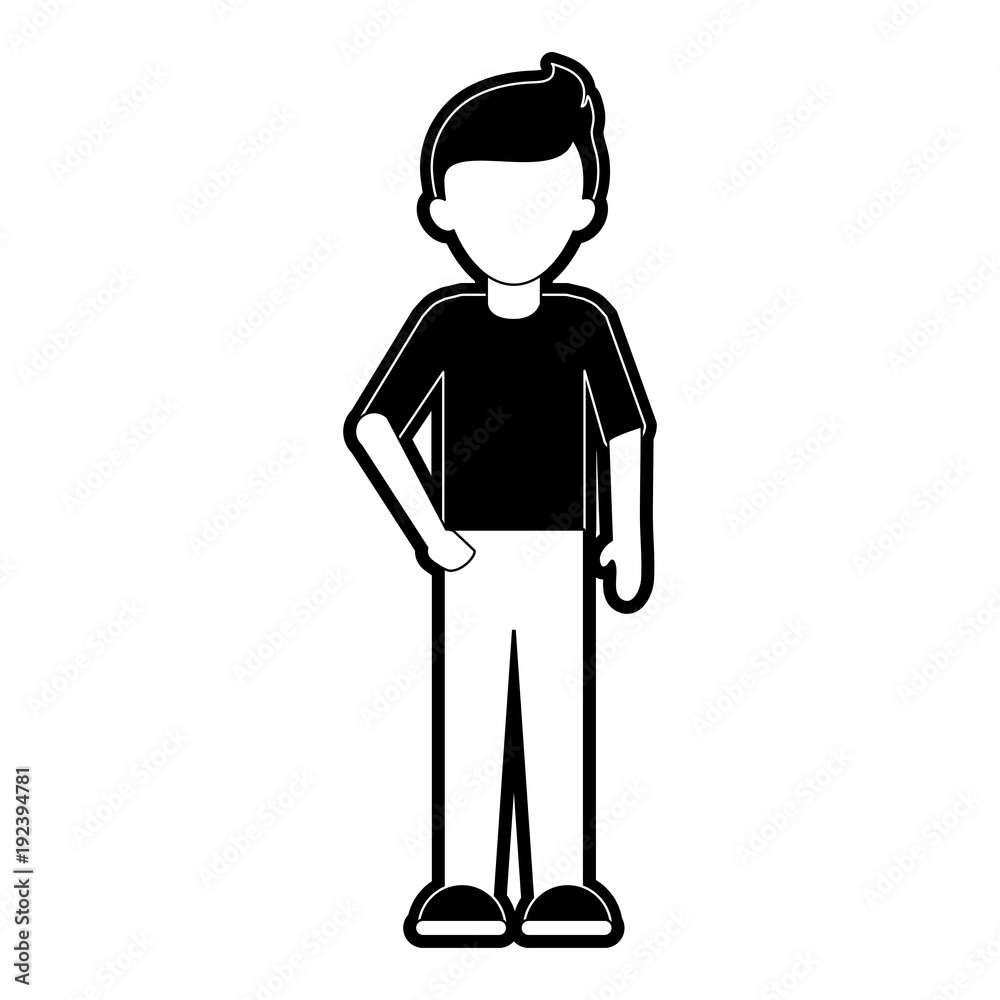 Man faceless profile icon vector illustration graphic design Man faceless profile icon vector illustration graphic design