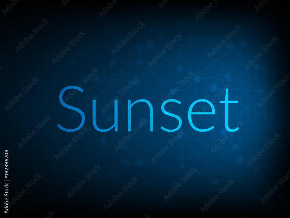 Sunset abstract Technology Backgound Sunset abstract Technology Backgound